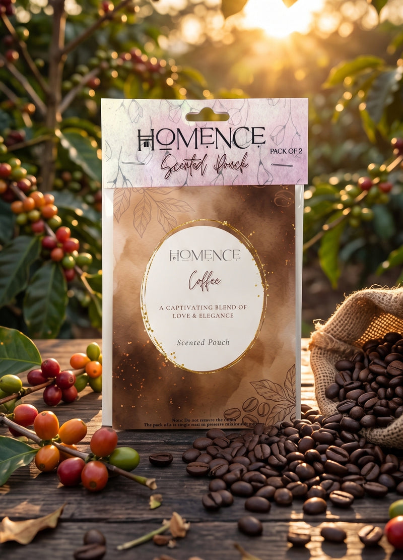 Coffee Scented Pouches | Pack Of 2