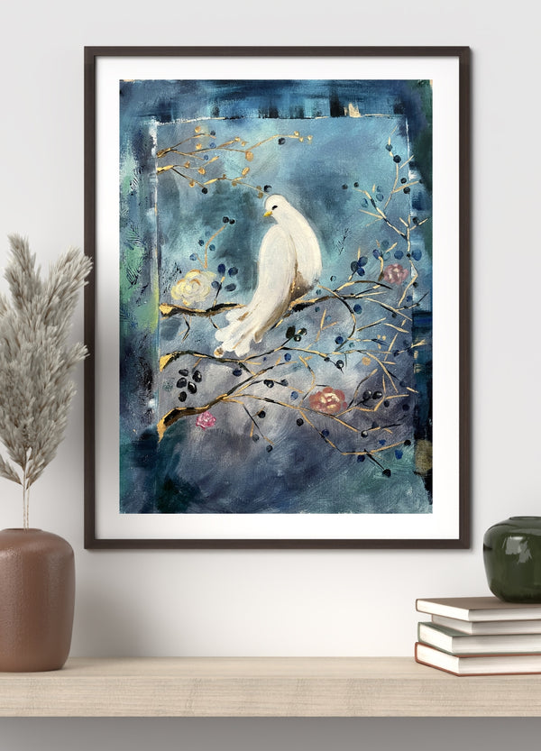 Tranquil Dove – Framed Wall Art