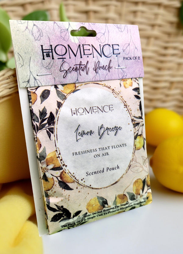 Lemon Breeze Scented Pouches | Pack Of 2