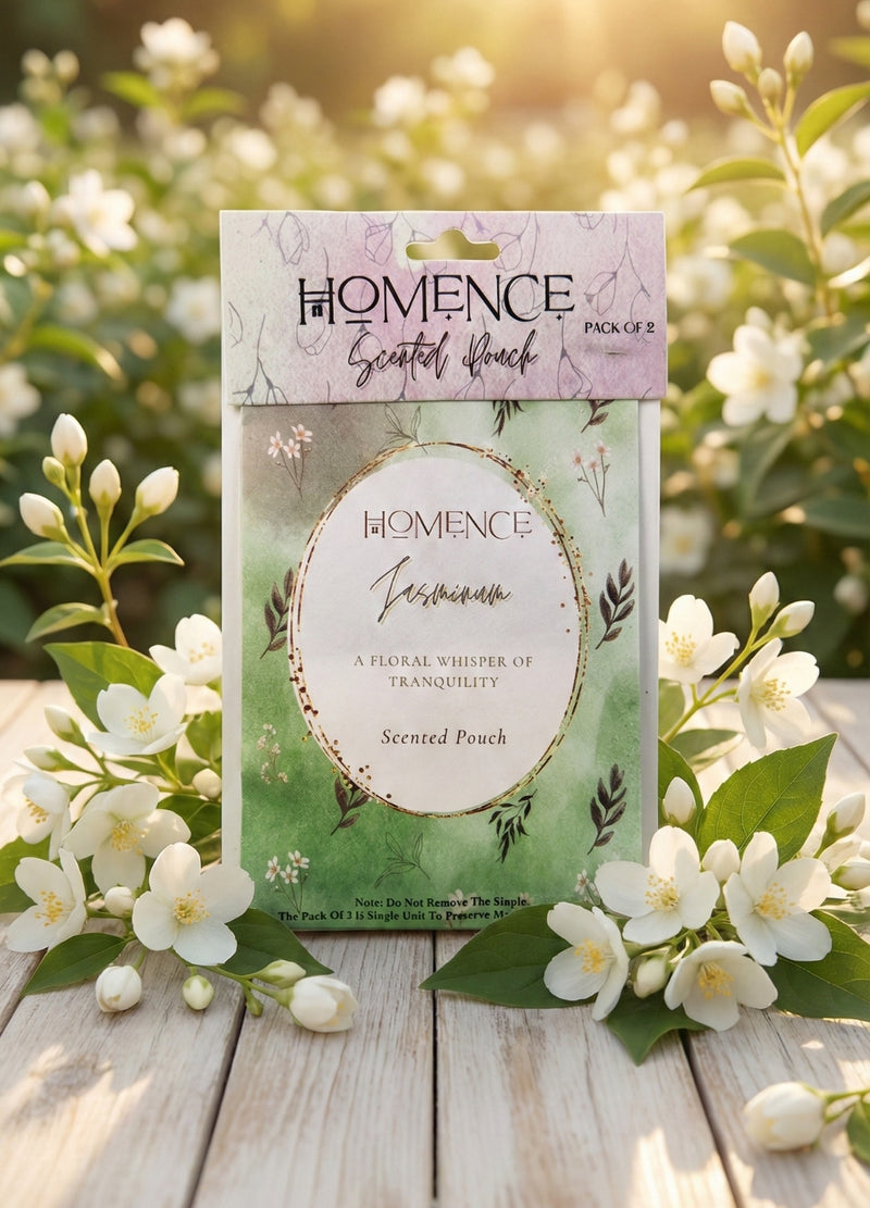 Homence Jasmine Scented Pouches | Pack Of 2
